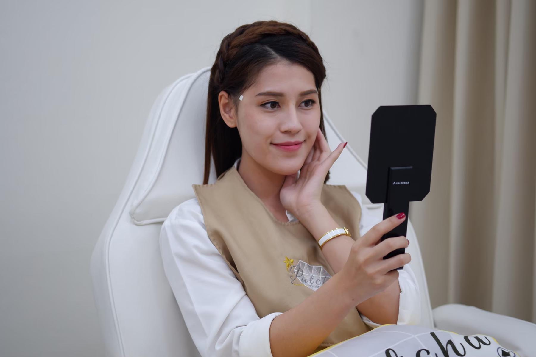 ร้อยไหมแล้วหน้าเรียว